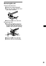 Предварительный просмотр 23 страницы Sony CDX-CA730X Operating Instructions Manual