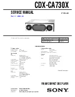 Sony CDX-CA730X Service Manual preview