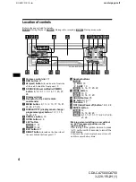 Предварительный просмотр 4 страницы Sony CDX-CA750 Operating Instructions Manual