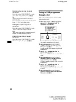 Предварительный просмотр 22 страницы Sony CDX-CA750 Operating Instructions Manual