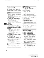 Предварительный просмотр 32 страницы Sony CDX-CA750 Operating Instructions Manual