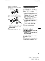 Предварительный просмотр 91 страницы Sony CDX-CA750 Operating Instructions Manual