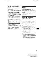 Предварительный просмотр 111 страницы Sony CDX-CA750 Operating Instructions Manual