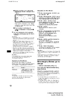 Предварительный просмотр 142 страницы Sony CDX-CA750 Operating Instructions Manual