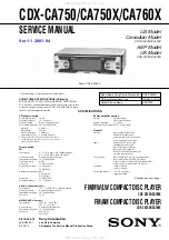 Sony CDX-CA750 Service Manual предпросмотр