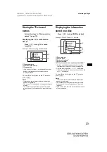 Предварительный просмотр 23 страницы Sony CDX-CA750X Primary User Manual (English, Espanol, Francais) Operating Instructions Manual