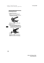 Предварительный просмотр 26 страницы Sony CDX-CA750X Primary User Manual (English, Espanol, Francais) Operating Instructions Manual