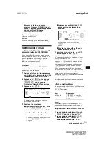 Предварительный просмотр 39 страницы Sony CDX-CA750X Primary User Manual (English, Espanol, Francais) Operating Instructions Manual