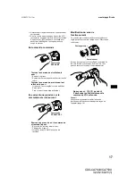 Предварительный просмотр 45 страницы Sony CDX-CA750X Primary User Manual (English, Espanol, Francais) Operating Instructions Manual