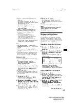 Предварительный просмотр 47 страницы Sony CDX-CA750X Primary User Manual (English, Espanol, Francais) Operating Instructions Manual