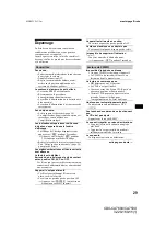 Предварительный просмотр 57 страницы Sony CDX-CA750X Primary User Manual (English, Espanol, Francais) Operating Instructions Manual