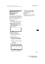 Предварительный просмотр 79 страницы Sony CDX-CA750X Primary User Manual (English, Espanol, Francais) Operating Instructions Manual