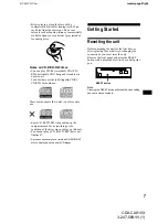 Предварительный просмотр 7 страницы Sony CDX-CA810X - Fm/am Compact Disc Player Operating Instructions Manual