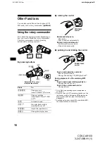 Предварительный просмотр 16 страницы Sony CDX-CA810X - Fm/am Compact Disc Player Operating Instructions Manual