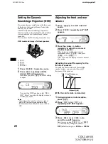 Предварительный просмотр 20 страницы Sony CDX-CA810X - Fm/am Compact Disc Player Operating Instructions Manual