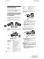 Предварительный просмотр 44 страницы Sony CDX-CA810X - Fm/am Compact Disc Player Operating Instructions Manual