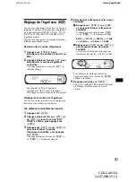 Предварительный просмотр 47 страницы Sony CDX-CA810X - Fm/am Compact Disc Player Operating Instructions Manual