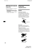 Предварительный просмотр 50 страницы Sony CDX-CA810X - Fm/am Compact Disc Player Operating Instructions Manual