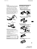 Предварительный просмотр 51 страницы Sony CDX-CA810X - Fm/am Compact Disc Player Operating Instructions Manual