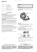 Предварительный просмотр 2 страницы Sony CDX-CA810X - Fm/am Compact Disc Player Service Manual