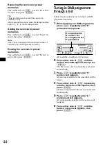 Предварительный просмотр 22 страницы Sony CDX-CA850 Operating Instructions Manual