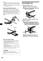 Предварительный просмотр 30 страницы Sony CDX-CA850 Operating Instructions Manual