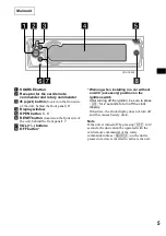 Preview for 5 page of Sony CDX-CA900 Operating Instructions Manual