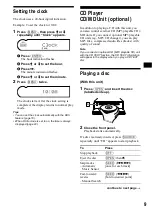 Preview for 9 page of Sony CDX-CA900 Operating Instructions Manual