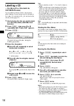 Preview for 12 page of Sony CDX-CA900 Operating Instructions Manual