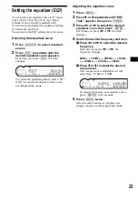 Preview for 23 page of Sony CDX-CA900 Operating Instructions Manual