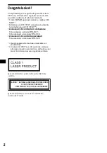 Preview for 102 page of Sony CDX-CA900 Operating Instructions Manual