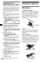 Preview for 126 page of Sony CDX-CA900 Operating Instructions Manual