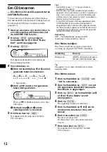 Preview for 144 page of Sony CDX-CA900 Operating Instructions Manual