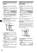 Предварительный просмотр 20 страницы Sony CDX-CA900X - Fm/am Compact Disc Player Operating Instructions Manual