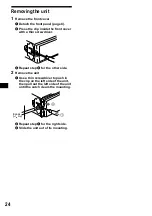 Предварительный просмотр 24 страницы Sony CDX-CA900X - Fm/am Compact Disc Player Operating Instructions Manual