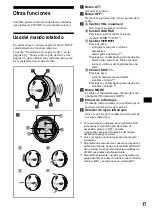 Предварительный просмотр 73 страницы Sony CDX-CA900X - Fm/am Compact Disc Player Operating Instructions Manual