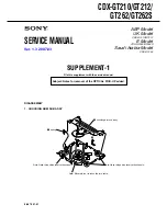 Предварительный просмотр 39 страницы Sony CDX CDX-GT210 Service Manual