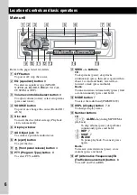 Preview for 6 page of Sony CDX CDX-GT23 Operating Instructions Manual