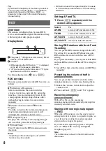 Preview for 8 page of Sony CDX CDX-GT23 Operating Instructions Manual