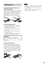 Предварительный просмотр 25 страницы Sony CDX-DAB500A Operating Instructions Manual