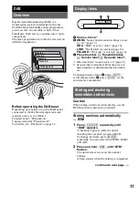 Предварительный просмотр 11 страницы Sony CDX-DAB6650 Operating Instructions Manual