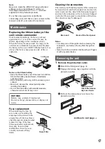 Предварительный просмотр 17 страницы Sony CDX-DAB6650 Operating Instructions Manual