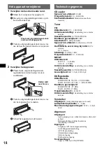 Предварительный просмотр 100 страницы Sony CDX-DAB6650 Operating Instructions Manual