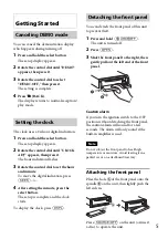 Предварительный просмотр 5 страницы Sony CDX-DAB700U Operating Instructions Manual