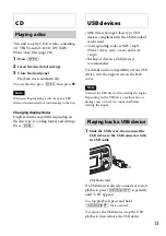 Предварительный просмотр 13 страницы Sony CDX-DAB700U Operating Instructions Manual