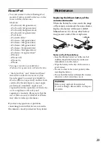 Предварительный просмотр 29 страницы Sony CDX-DAB700U Operating Instructions Manual