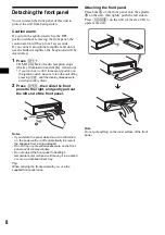 Предварительный просмотр 8 страницы Sony CDX-F5000C Operating Instructions Manual