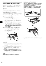 Предварительный просмотр 36 страницы Sony CDX-F5000C Operating Instructions Manual