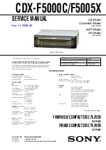 Sony CDX-F5000C Service Manual preview