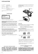 Предварительный просмотр 2 страницы Sony CDX-F5000C Service Manual